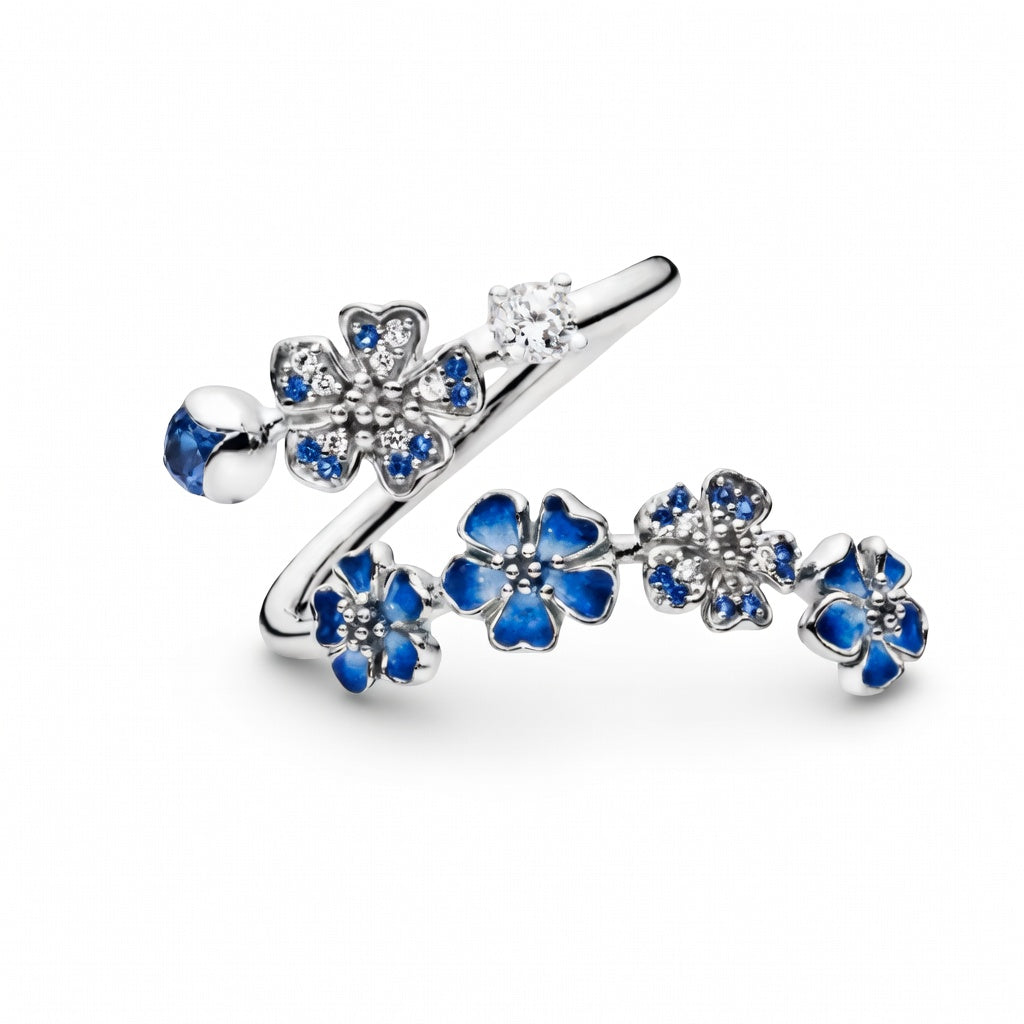 Blå Blossom Ring