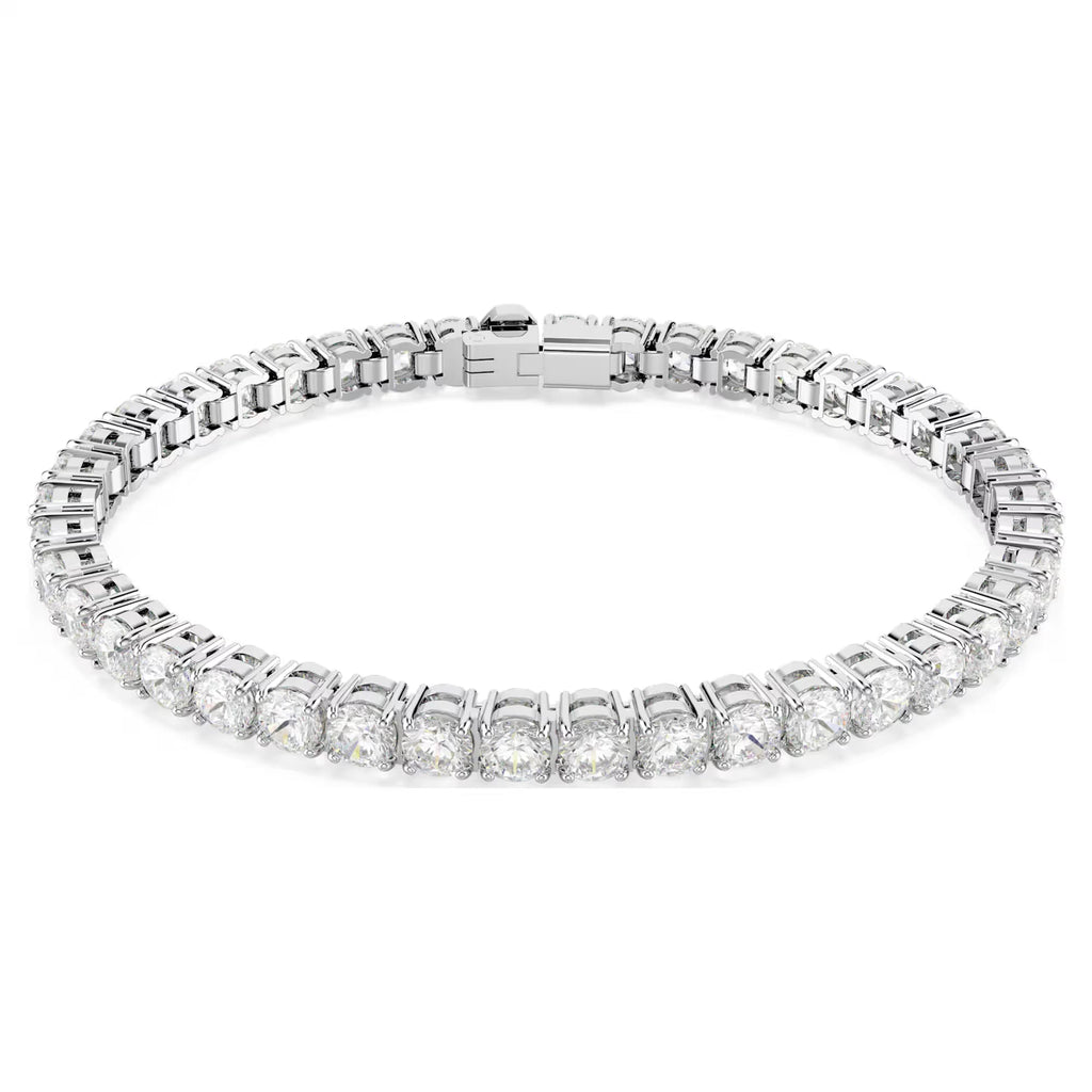 Sølvfarvet Tennisarmbånd