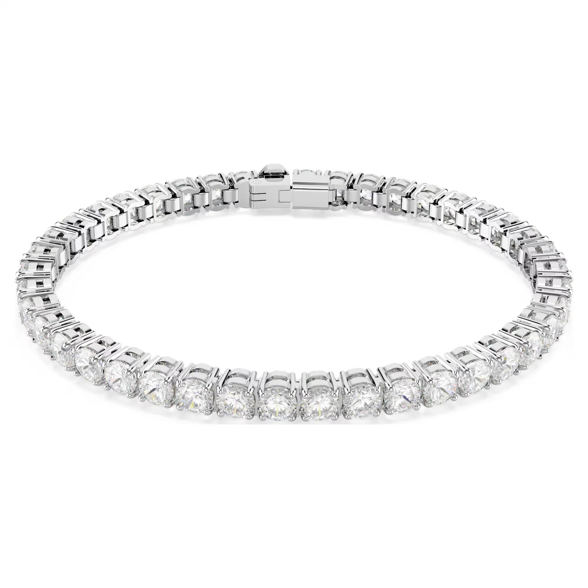 Sølvfarvet Tennisarmbånd
